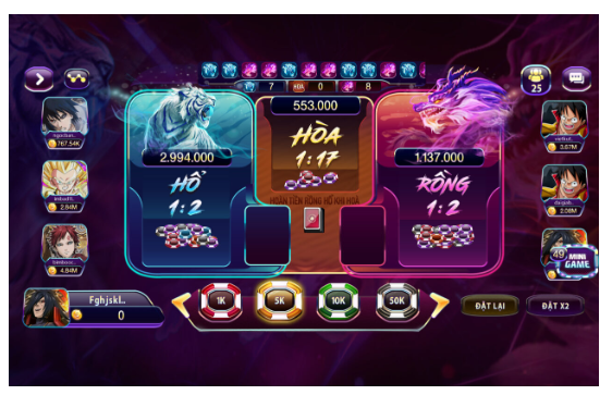 Kinh Nghiệm Chơi Game Rồng Hổ Fi88